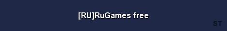 RU RuGames free 