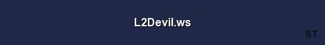 L2Devil ws Server Banner