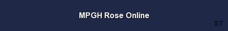MPGH Rose Online Server Banner