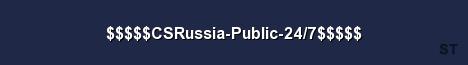CSRussia Public 24 7 Server Banner