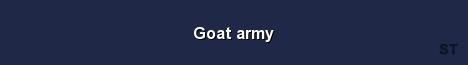 Goat army Server Banner
