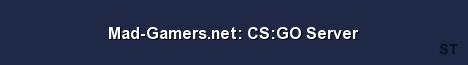 Mad Gamers net CS GO Server Server Banner