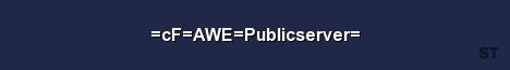 cF AWE Publicserver Server Banner