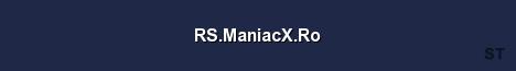 RS ManiacX Ro Server Banner