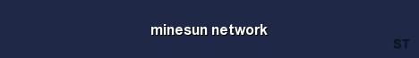 minesun network Server Banner