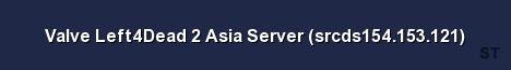 Valve Left4Dead 2 Asia Server srcds154 153 121 