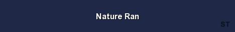 Nature Ran Server Banner