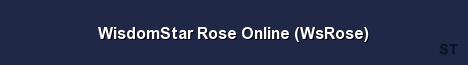 WisdomStar Rose Online WsRose Server Banner