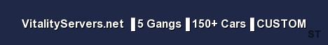 VitalityServers net 5 Gangs 150 Cars CUSTOM 