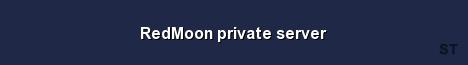 RedMoon private server Server Banner