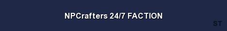 NPCrafters 24 7 FACTION Server Banner
