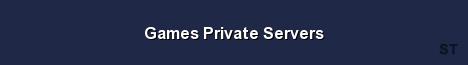 Games Private Servers Server Banner