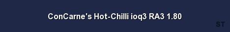ConCarne s Hot Chilli ioq3 RA3 1 80 Server Banner