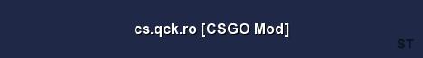 cs qck ro CSGO Mod Server Banner