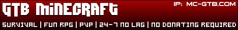 GTB Minecraft Server Banner