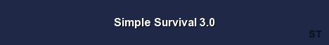 Simple Survival 3 0 Server Banner