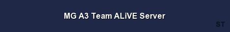 MG A3 Team ALiVE Server 