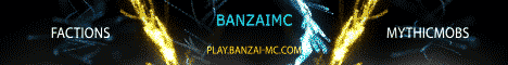 BanzaiMC OP Factions Server Banner