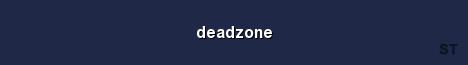 deadzone Server Banner