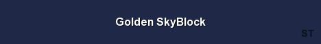 Golden SkyBlock Server Banner
