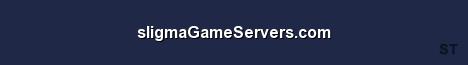 sligmaGameServers com Server Banner