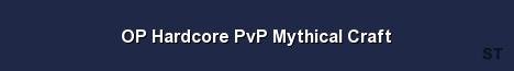 OP Hardcore PvP Mythical Craft Server Banner