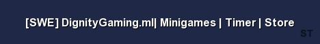 SWE DignityGaming ml Minigames Timer Store Server Banner