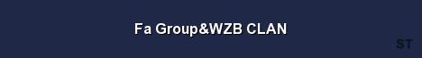 Fa Group WZB CLAN Server Banner