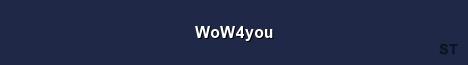 WoW4you Server Banner