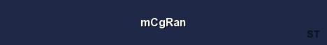 mCgRan Server Banner
