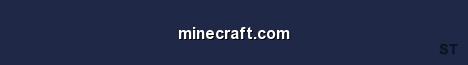 minecraft com Server Banner