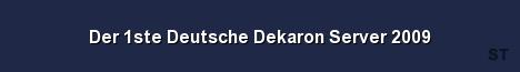 Der 1ste Deutsche Dekaron Server 2009 Server Banner