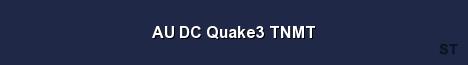 AU DC Quake3 TNMT Server Banner