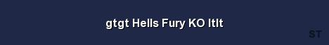 gtgt Hells Fury KO ltlt Server Banner