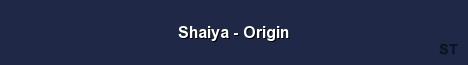 Shaiya Origin Server Banner