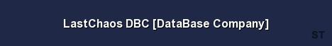 LastChaos DBC DataBase Company 
