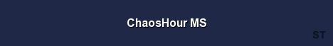 ChaosHour MS Server Banner