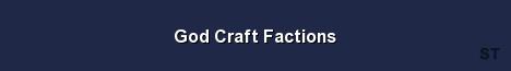 God Craft Factions Server Banner