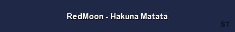 RedMoon Hakuna Matata Server Banner