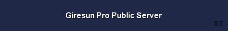 Giresun Pro Public Server Server Banner