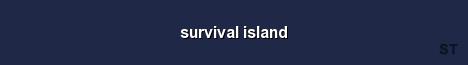survival island Server Banner