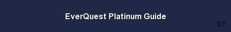 EverQuest Platinum Guide Server Banner