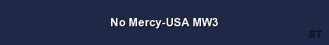 No Mercy USA MW3 Server Banner