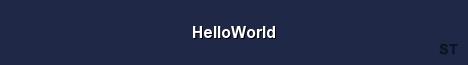 HelloWorld 