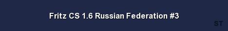 Fritz CS 1 6 Russian Federation 3 Server Banner