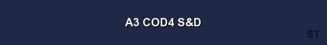 A3 COD4 S D Server Banner