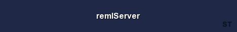 remlServer Server Banner