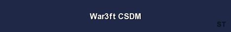 War3ft CSDM Server Banner