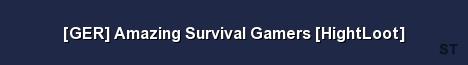 GER Amazing Survival Gamers HightLoot Server Banner