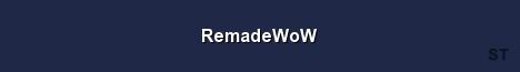 RemadeWoW Server Banner